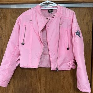 Harley Davison pink girls coat size Large (12/14)
